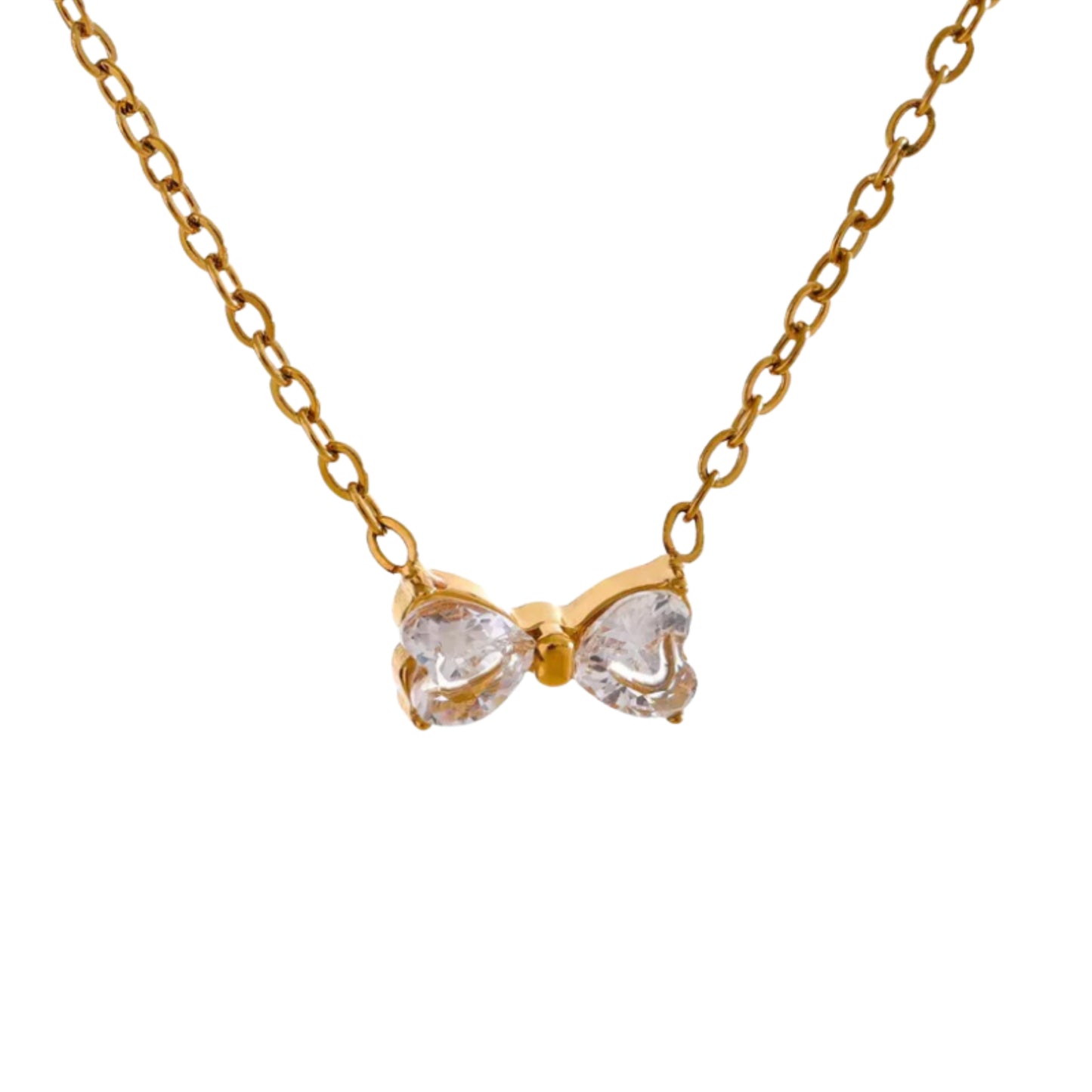 Gia Dainty Bow Necklace