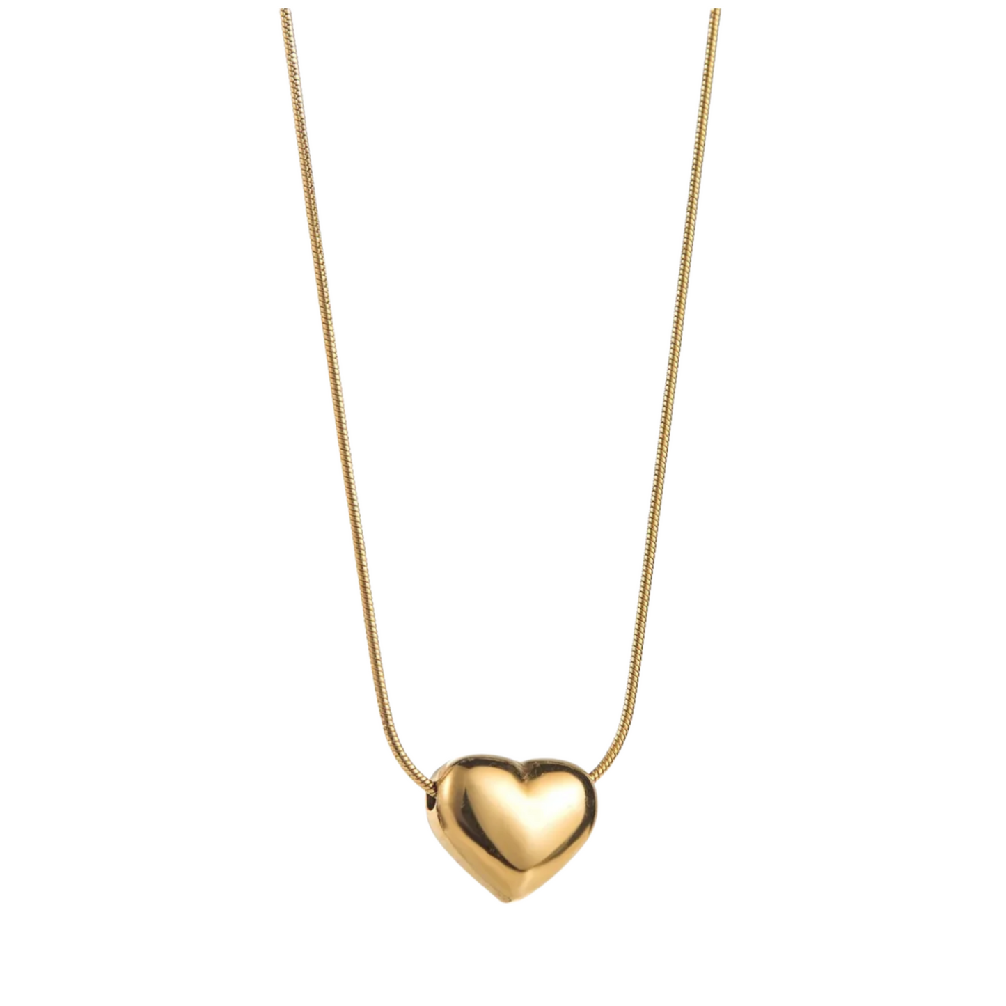 Sage Chunky Heart Necklace