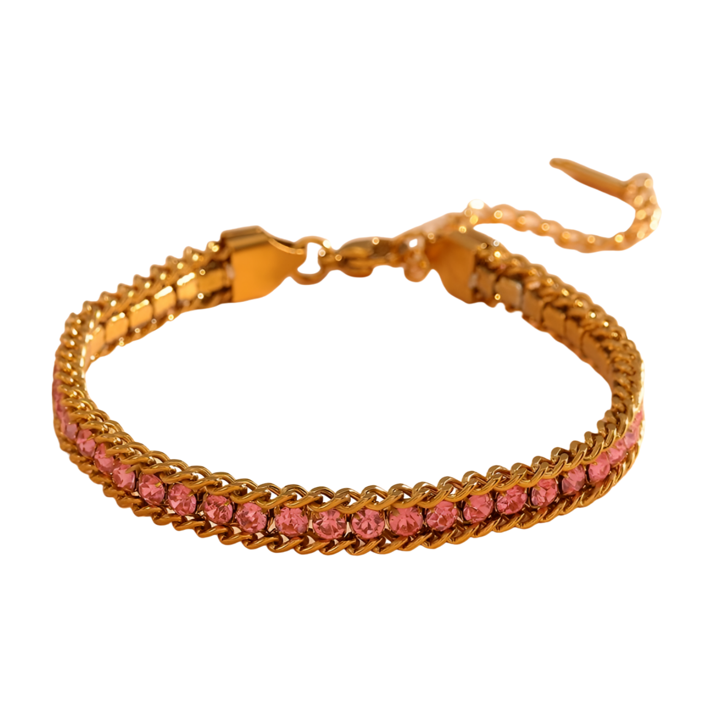 Ruth Double Layered Bracelet Pink