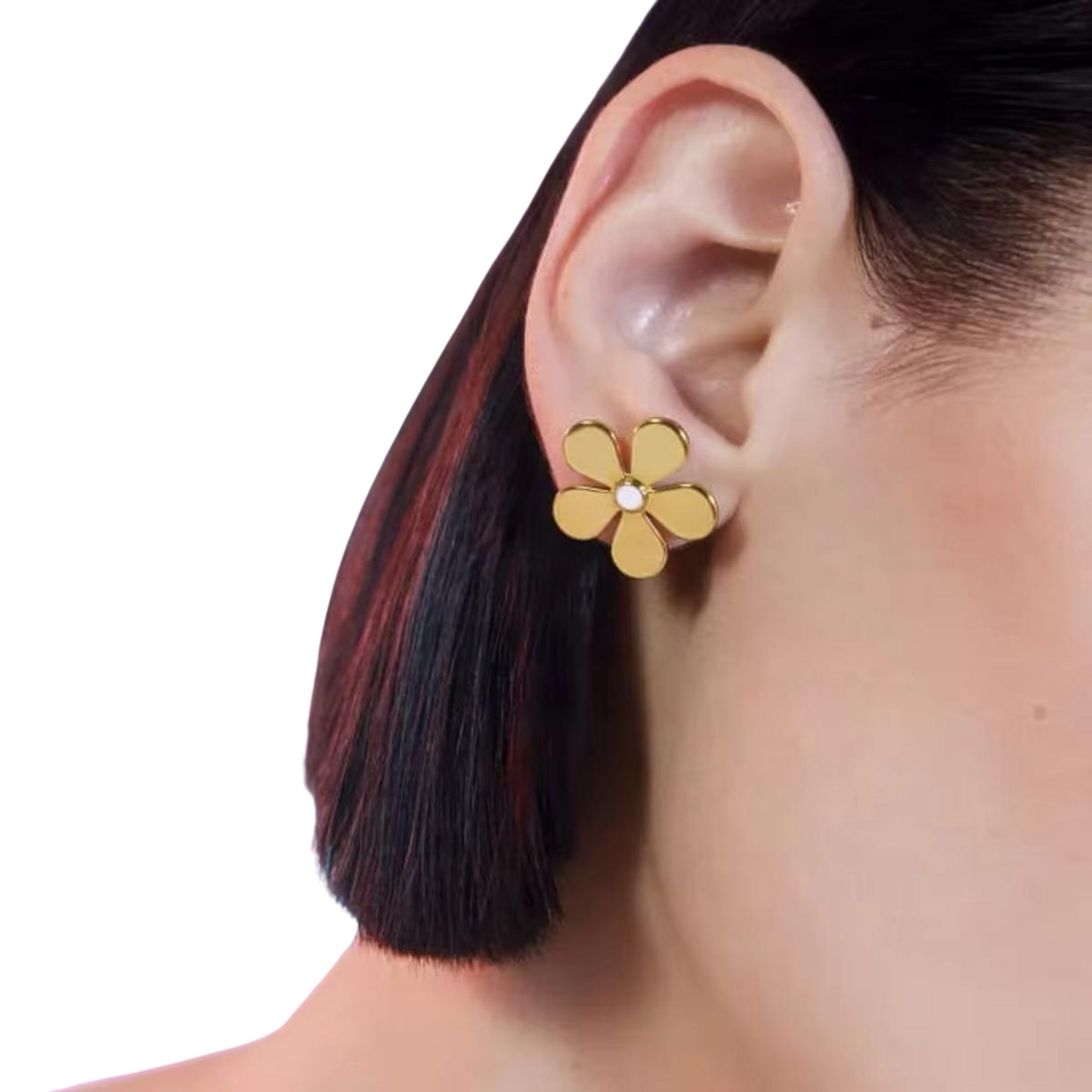 White Flower Studs