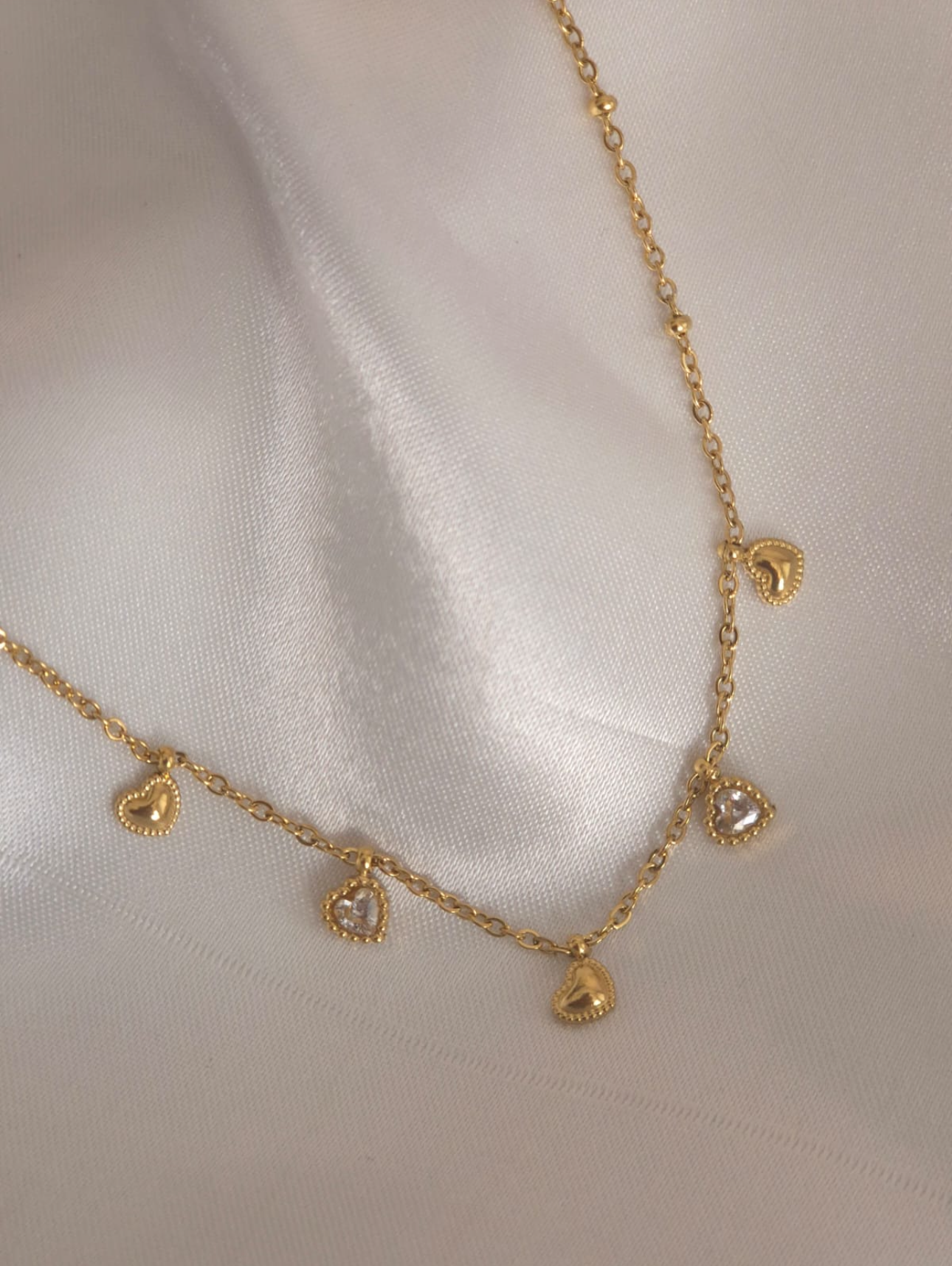 Poet Mini Hearts Necklace