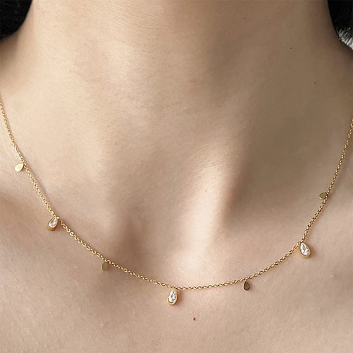 Antonella Multi-charm Dainty Necklace