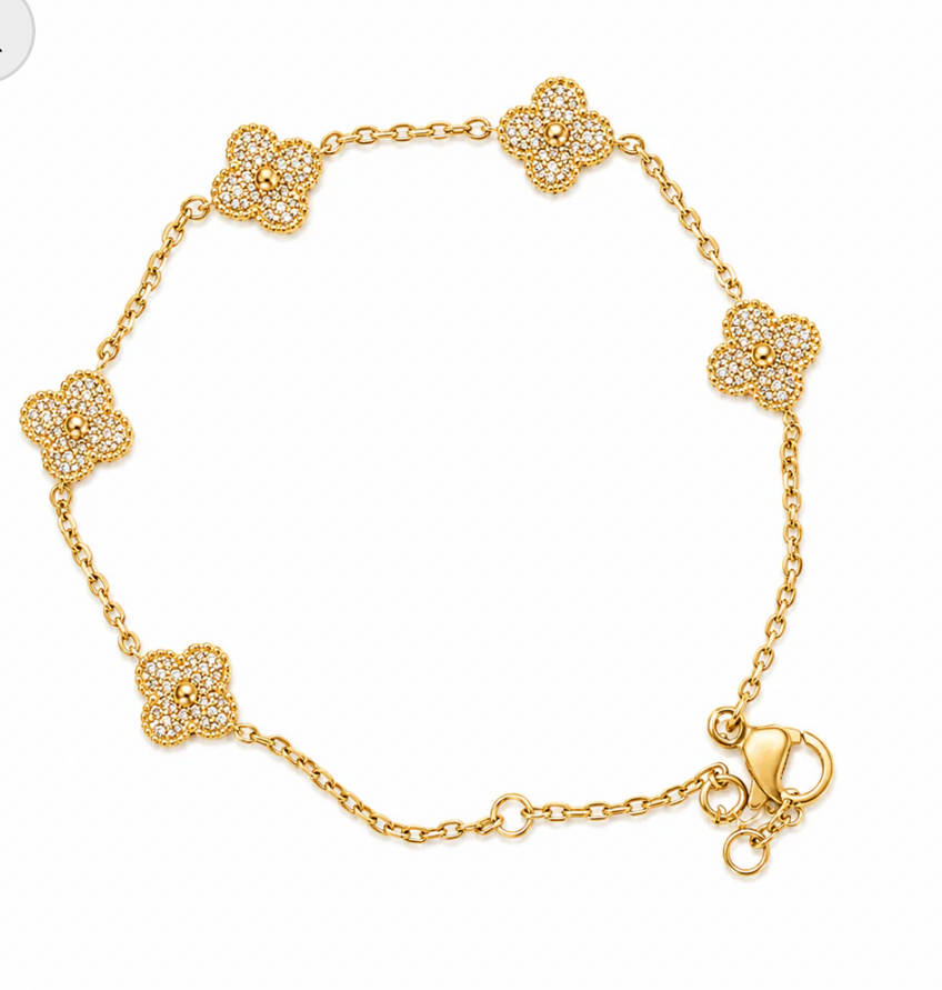 Studded Clover Bracelet