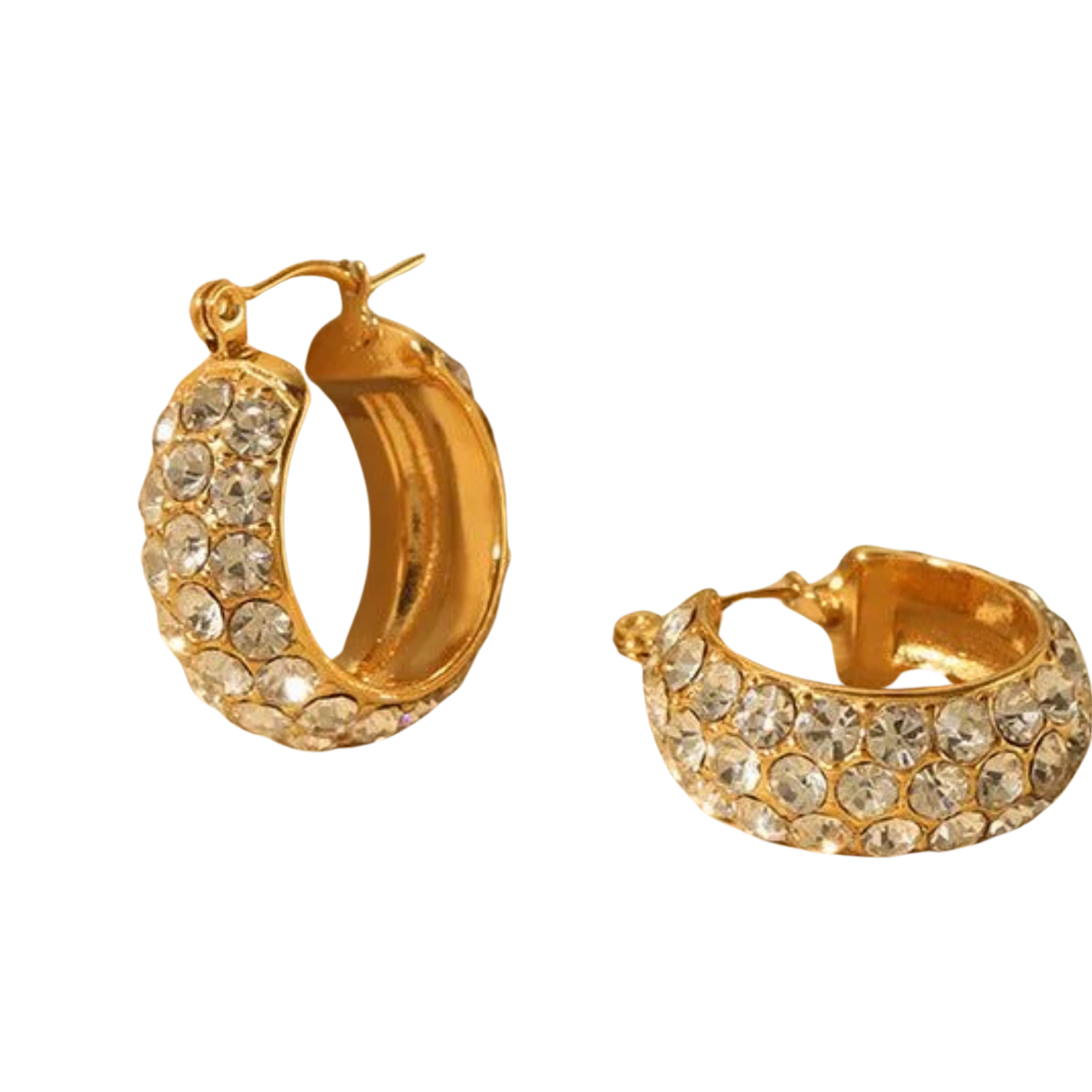 Amira Luxe Studded Hoops