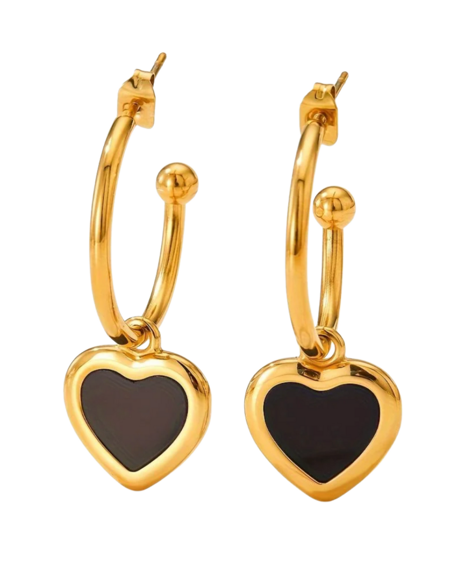 Dainty Heart Drop Earrings