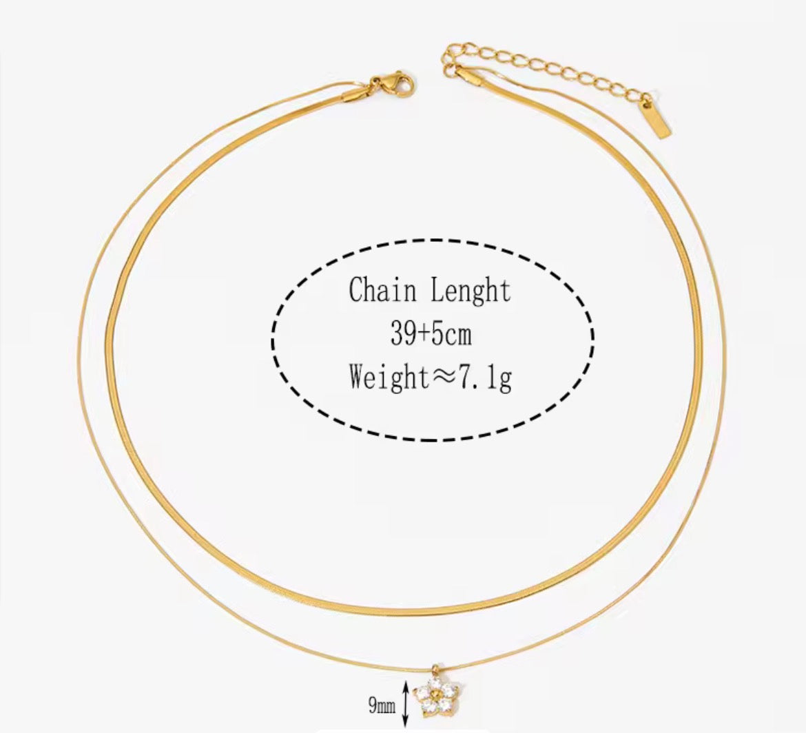 Ava Double Layer Necklace