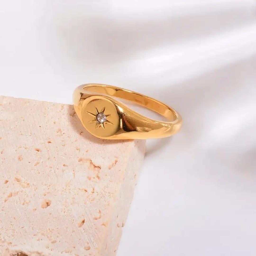 Star Engraved Ring