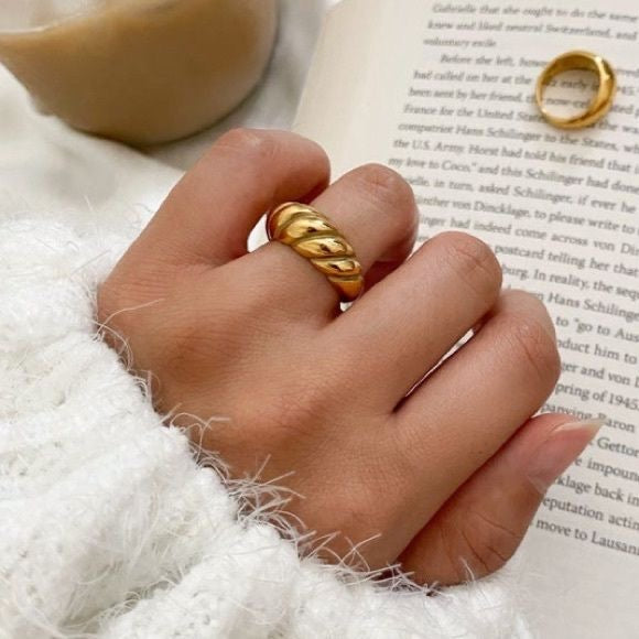 Croissant Statement Ring