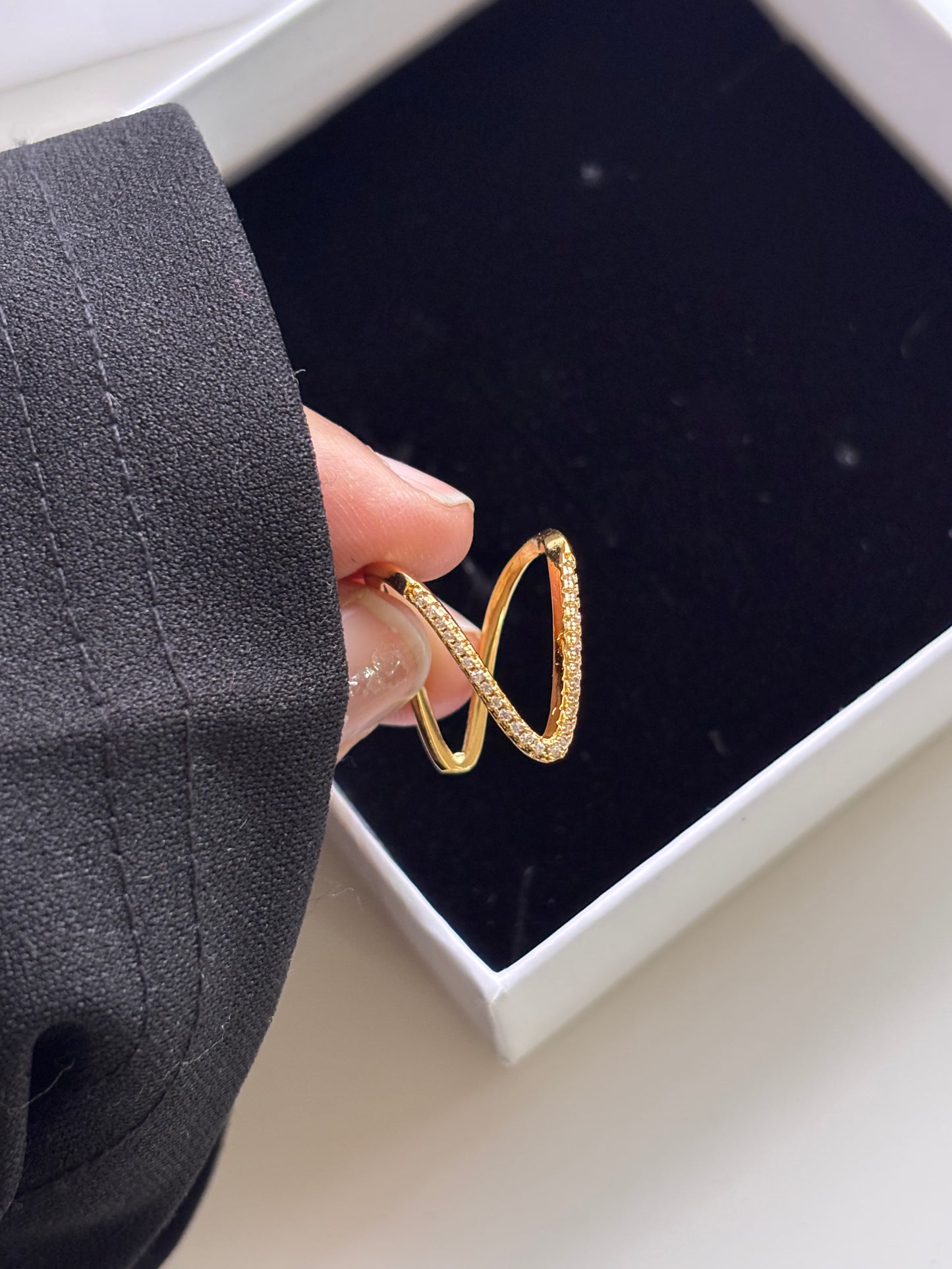 Emily V Shape Ring - Adjustable