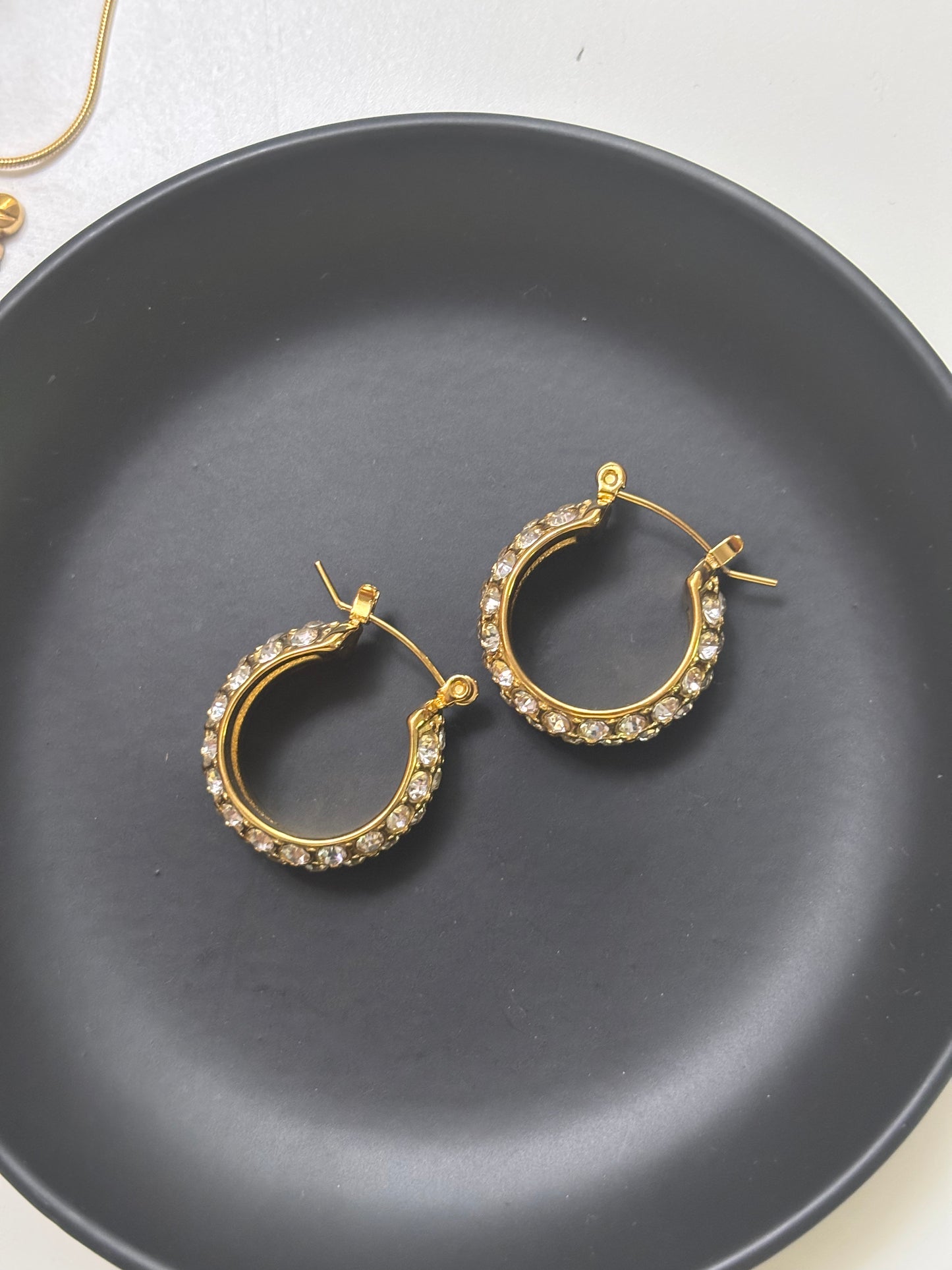 Amira Luxe Studded Hoops