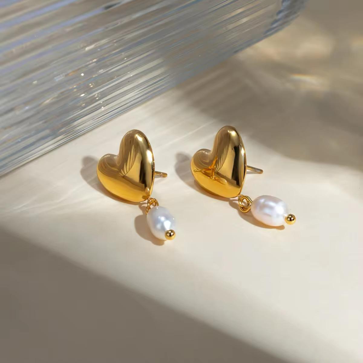 Autumn Pearl Drop Earrings