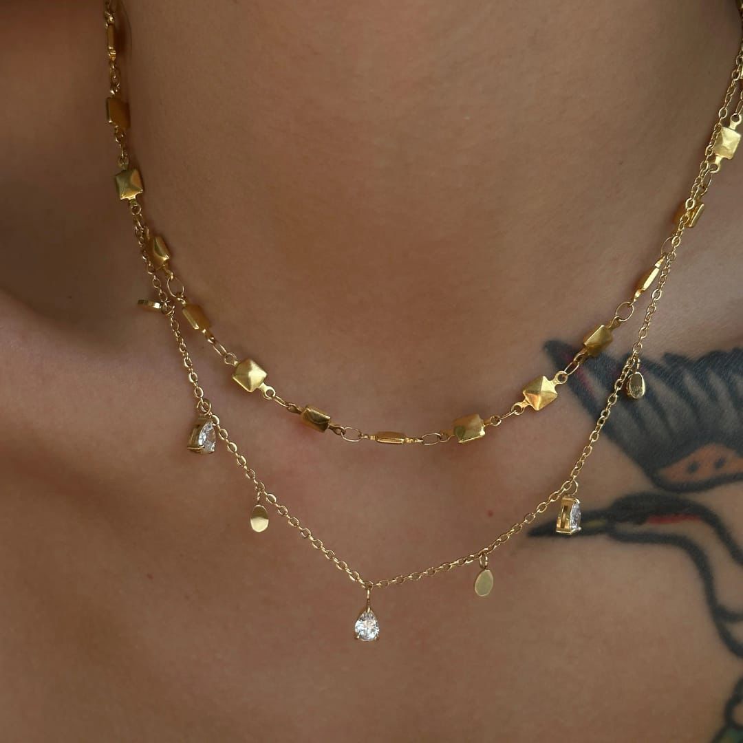 Antonella Multi-charm Dainty Necklace