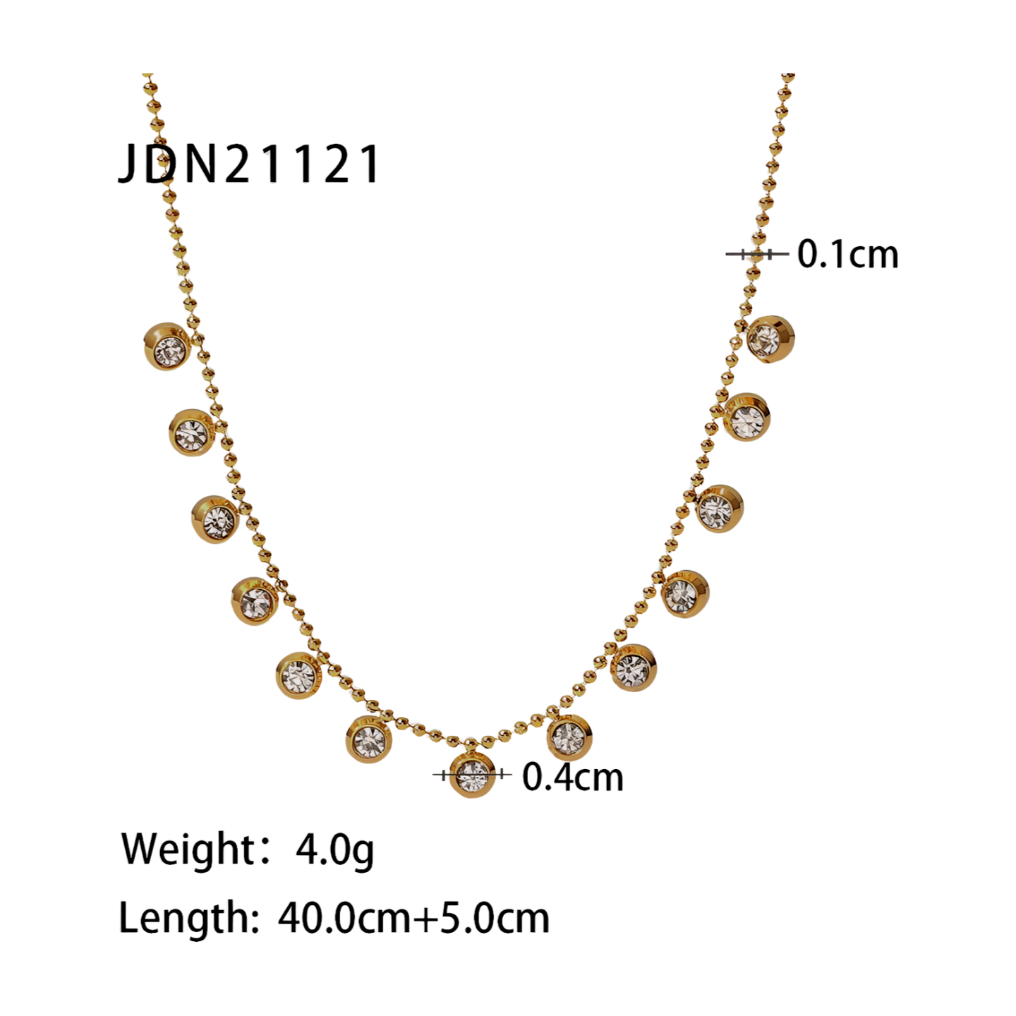 Bella Dainty Charms Necklace