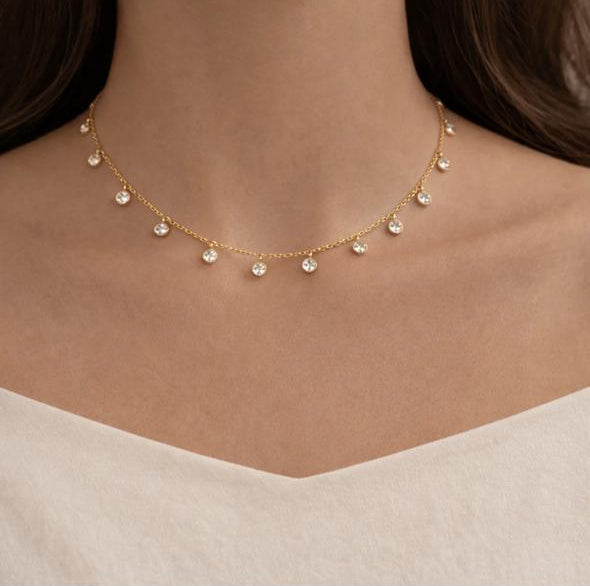 Cassie CZ stones Necklace