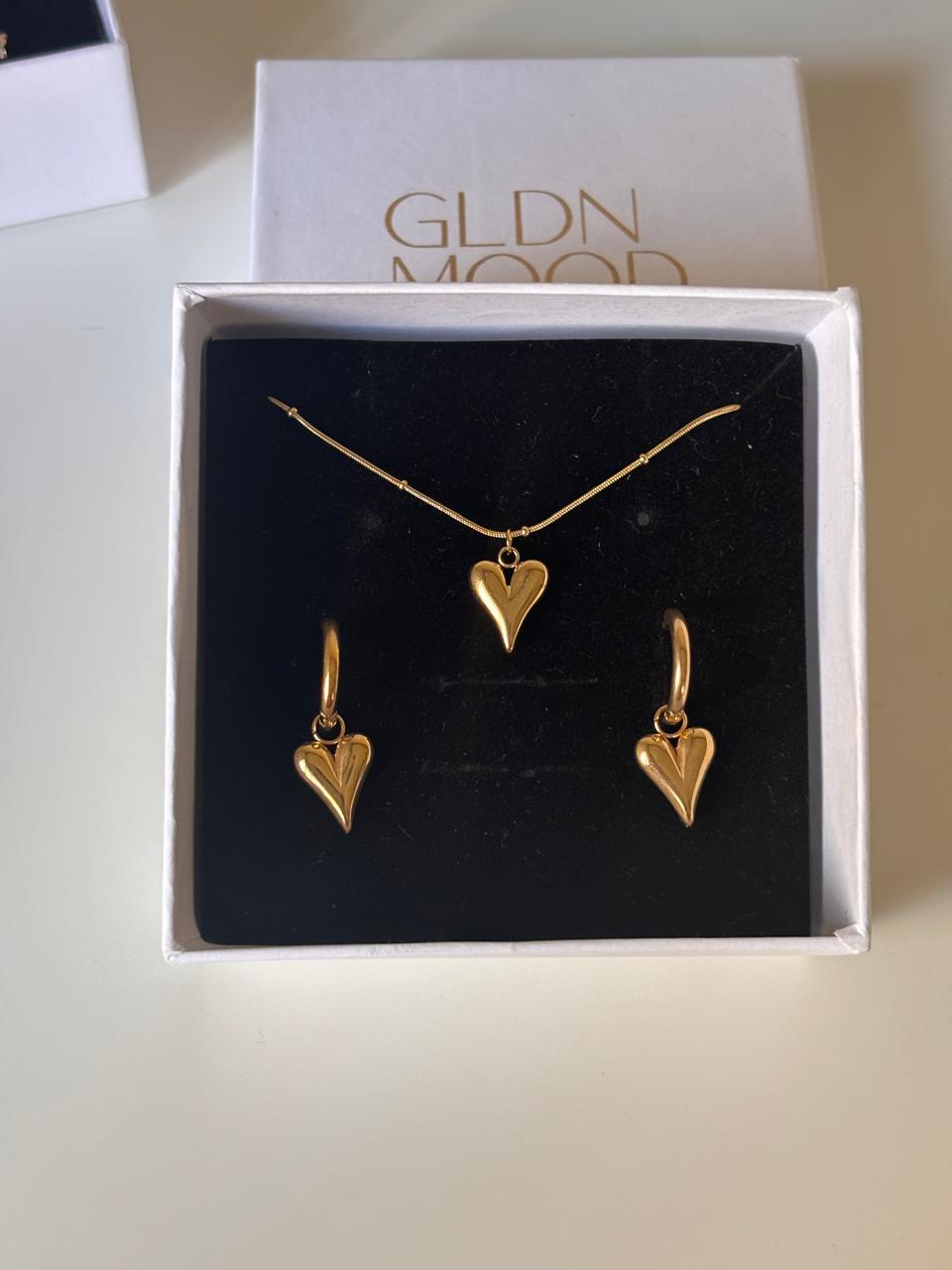 Love Hearty Necklace Set