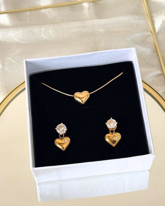 Ember Heart Necklace Set