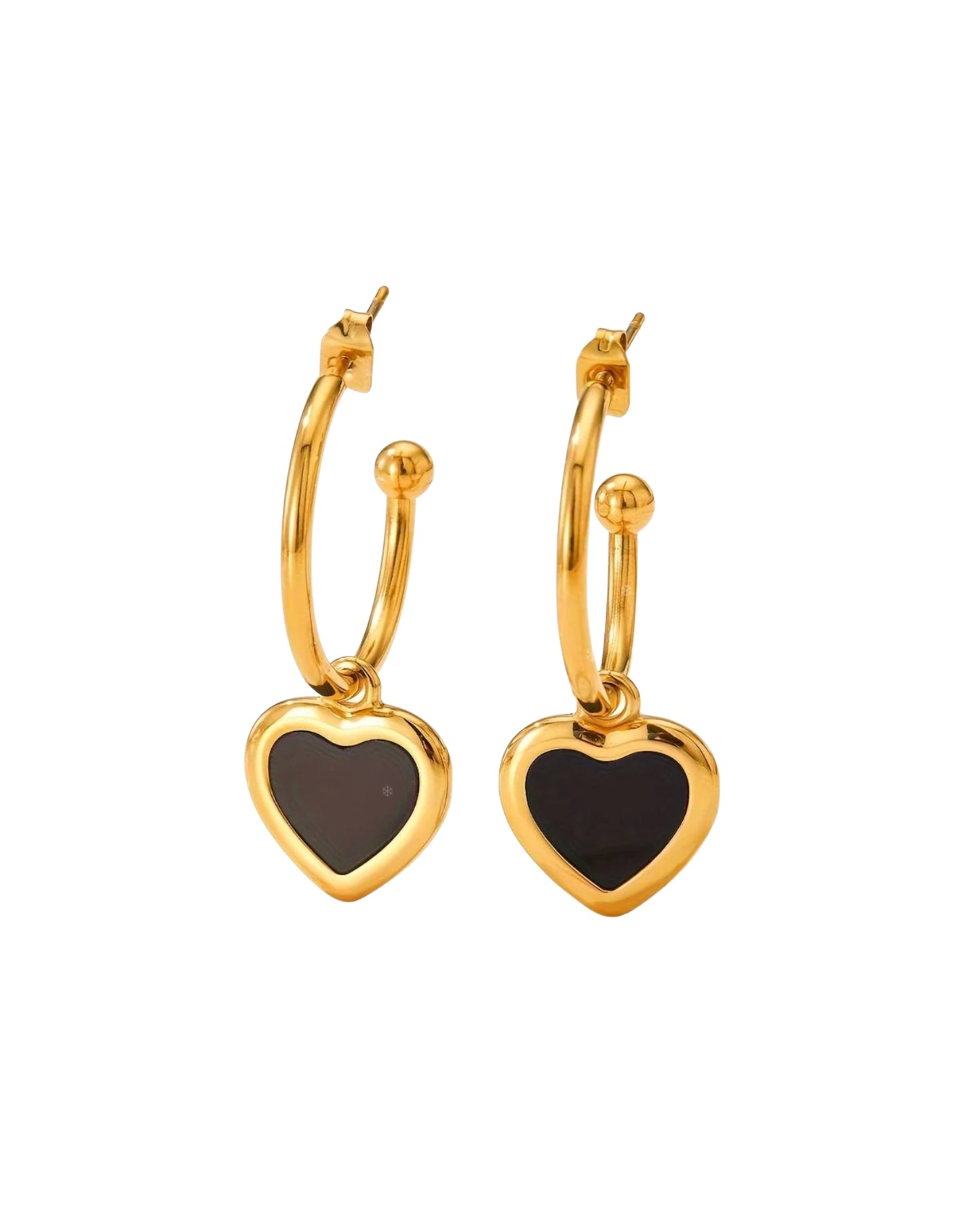 Dainty Heart Drop Earrings