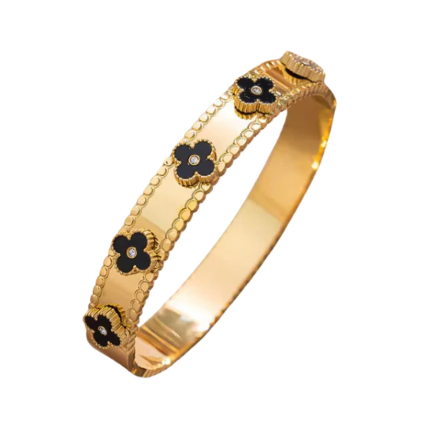 Black Flower Bracelet Band