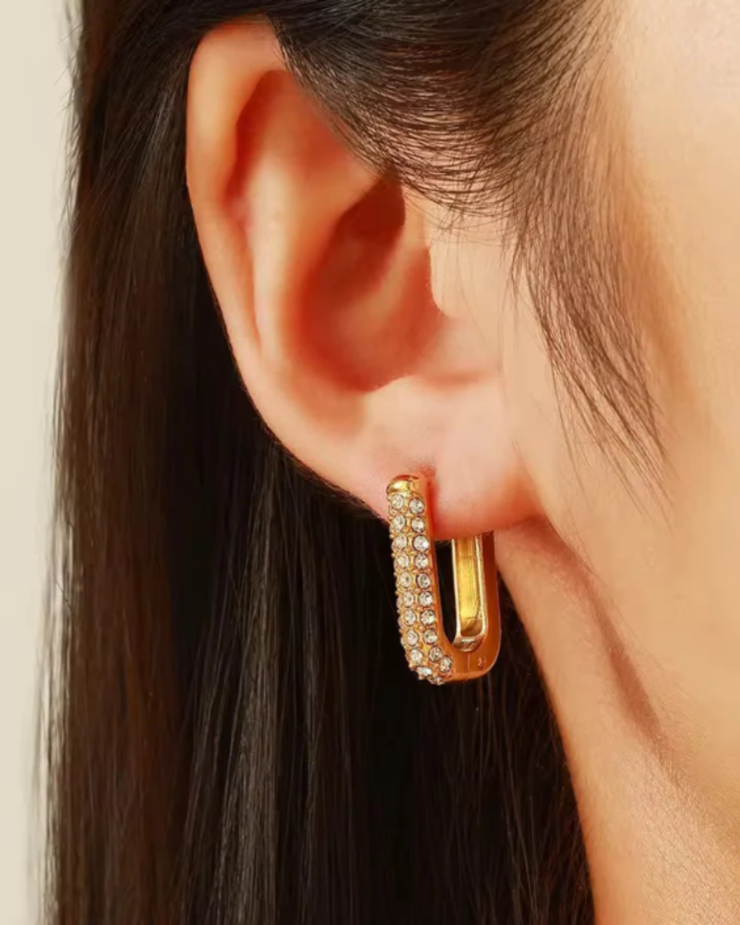 Hailey Studded Hoops