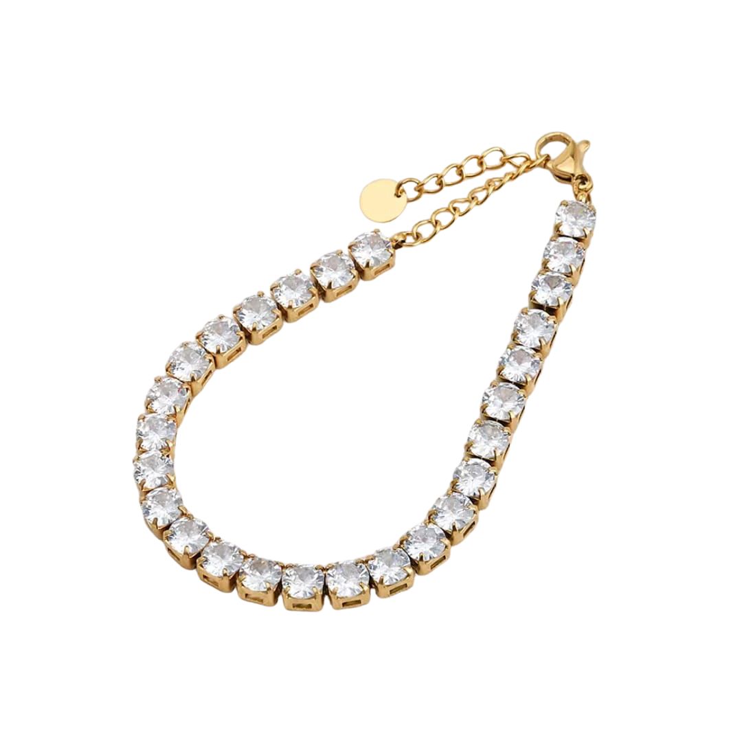 Sasha Cubic Tennis Bracelet Adjustable