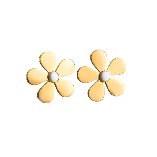 White Flower Studs