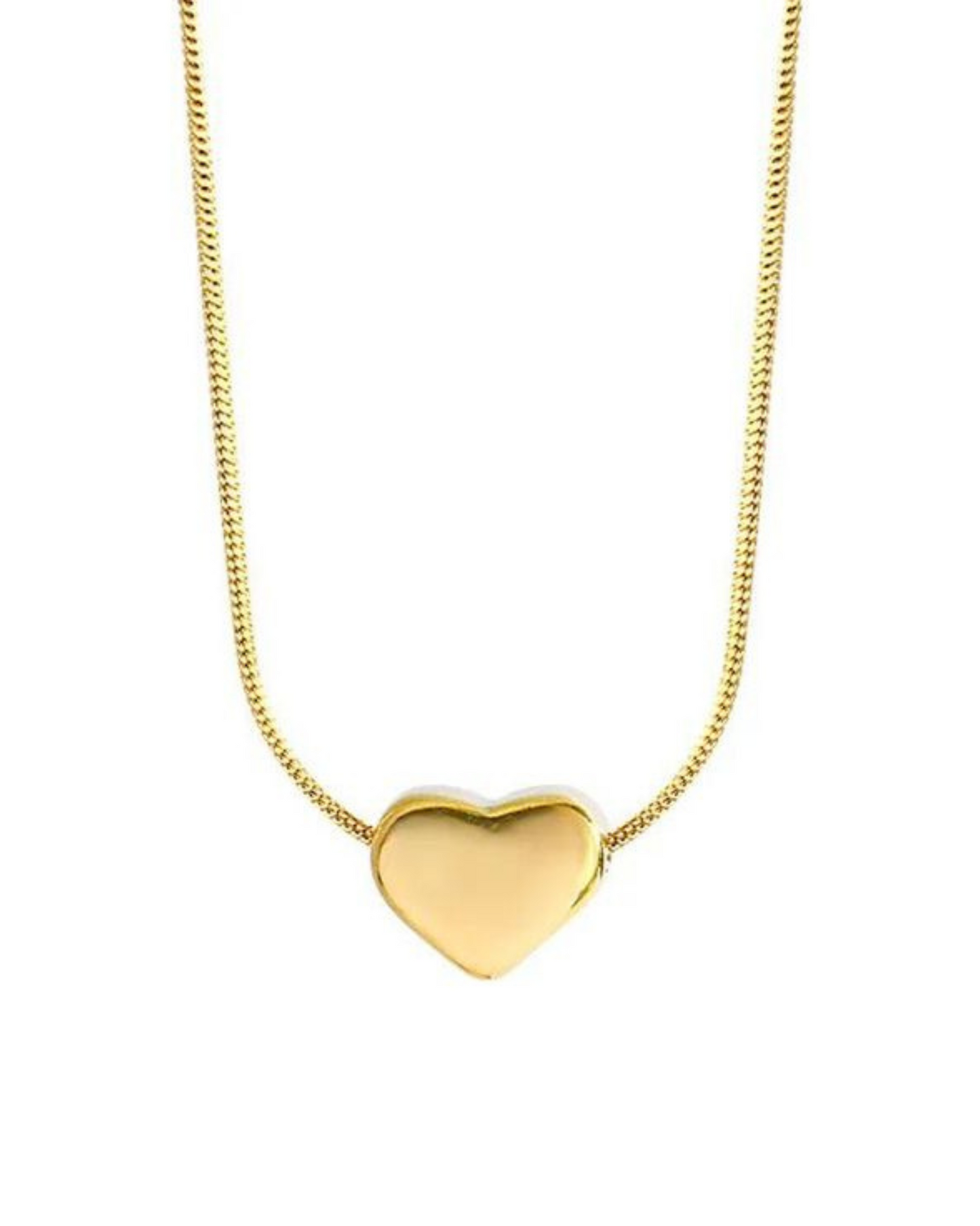 Ruby Plain Mini Heart Neckchain