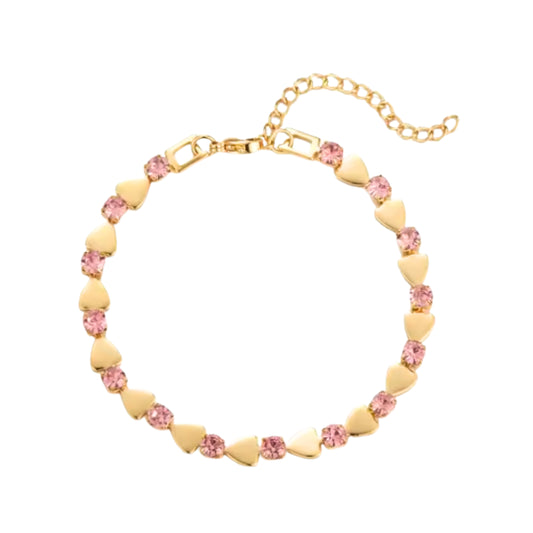 Pink Rhinestone Bracelet