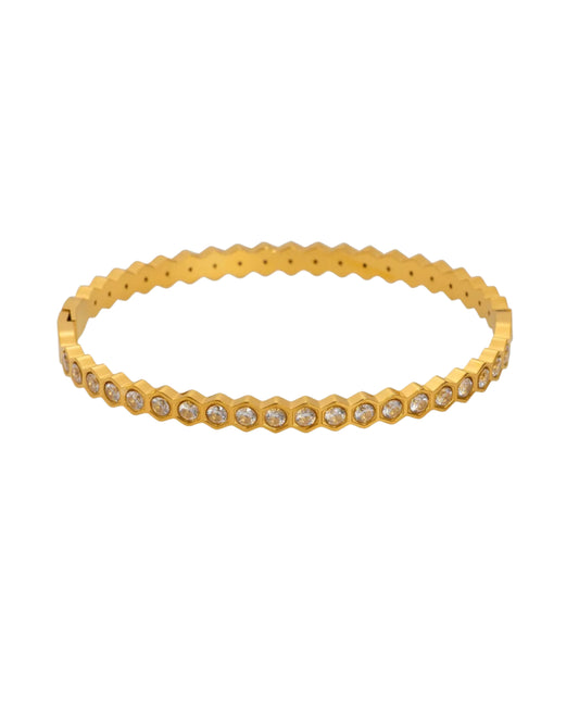 Honeycomb Studded Bracelet Band