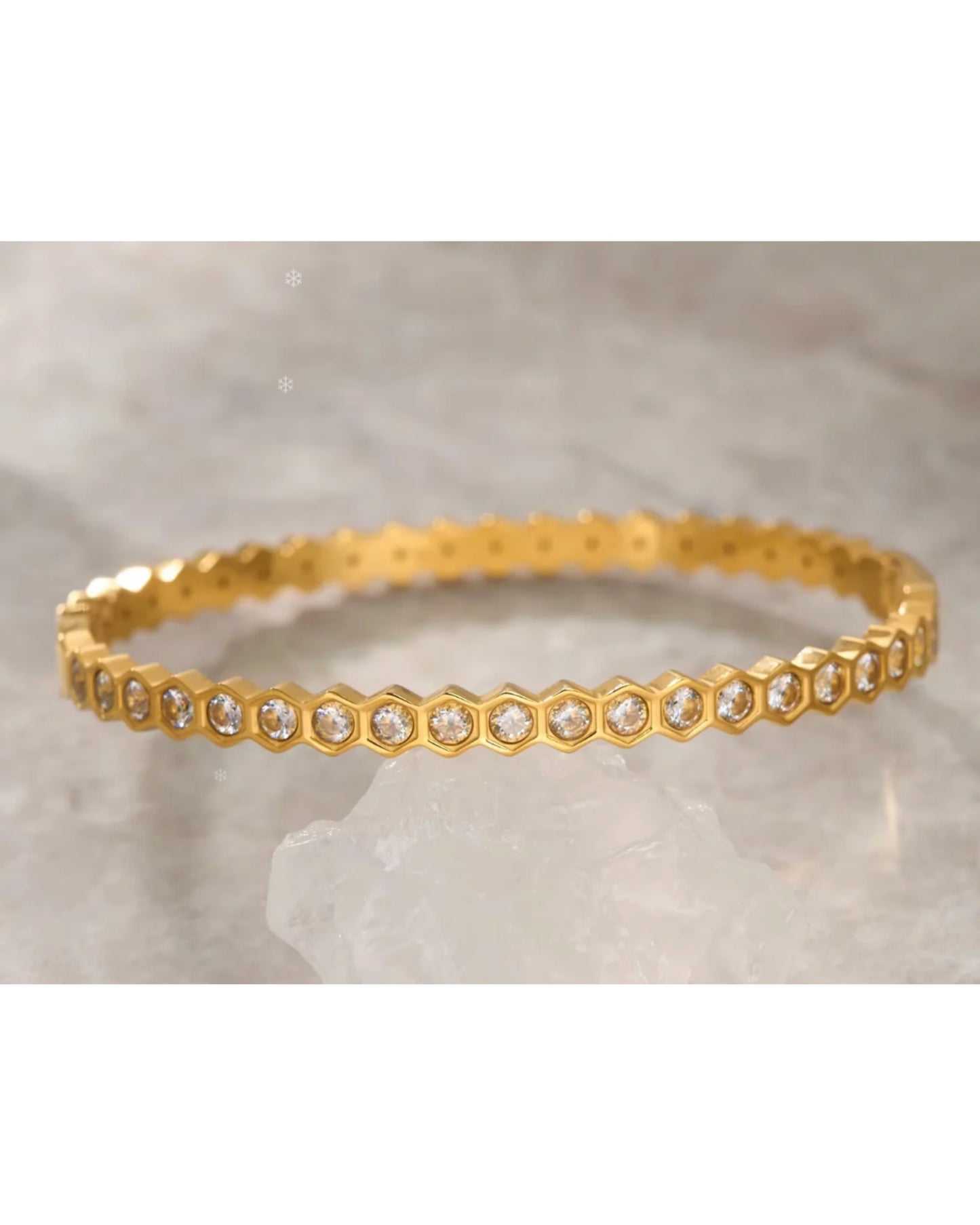 Honeycomb Studded Bracelet Band
