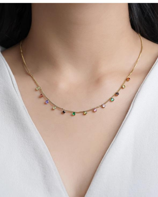Felicity Multicolor Zirconia Necklace