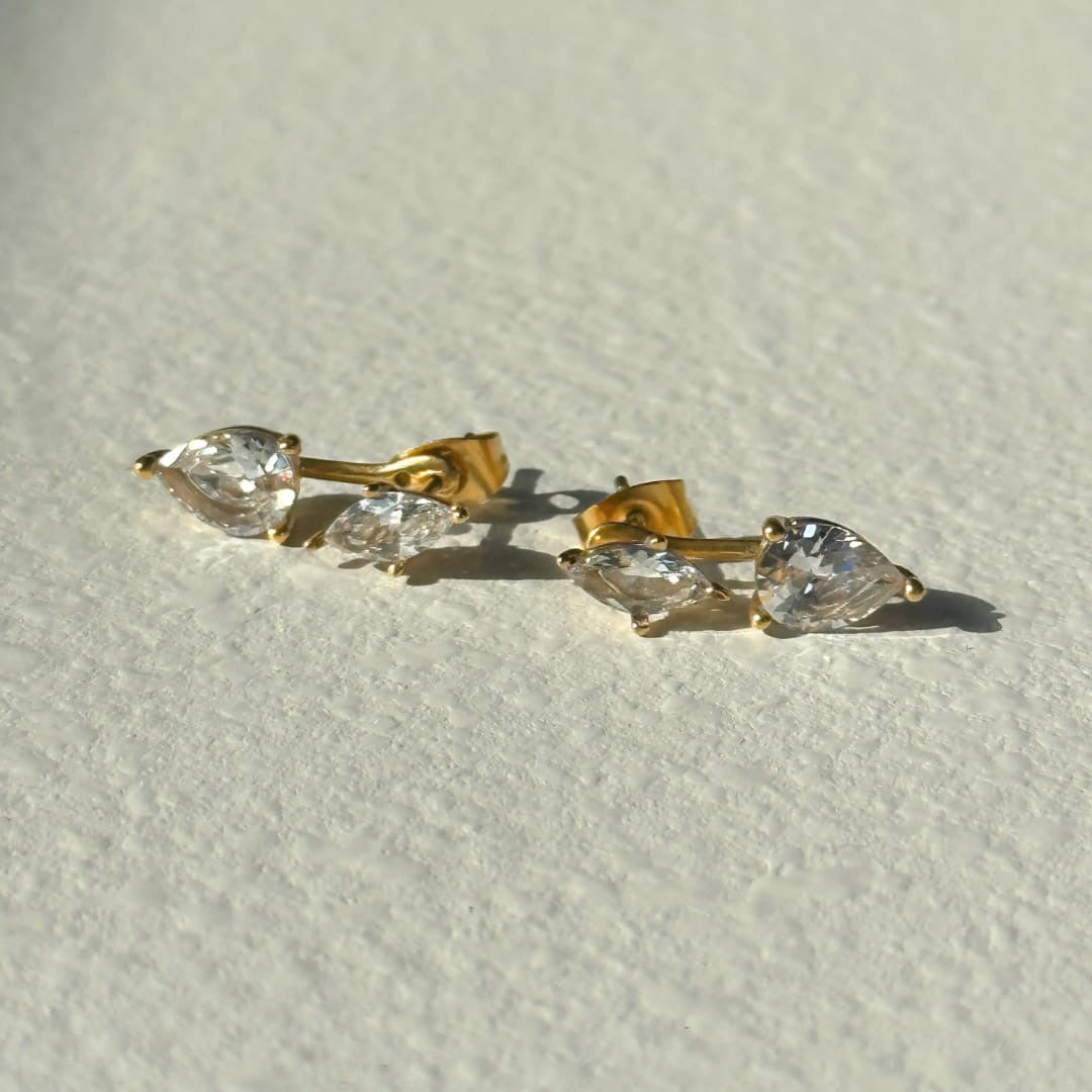Pear drop earrings