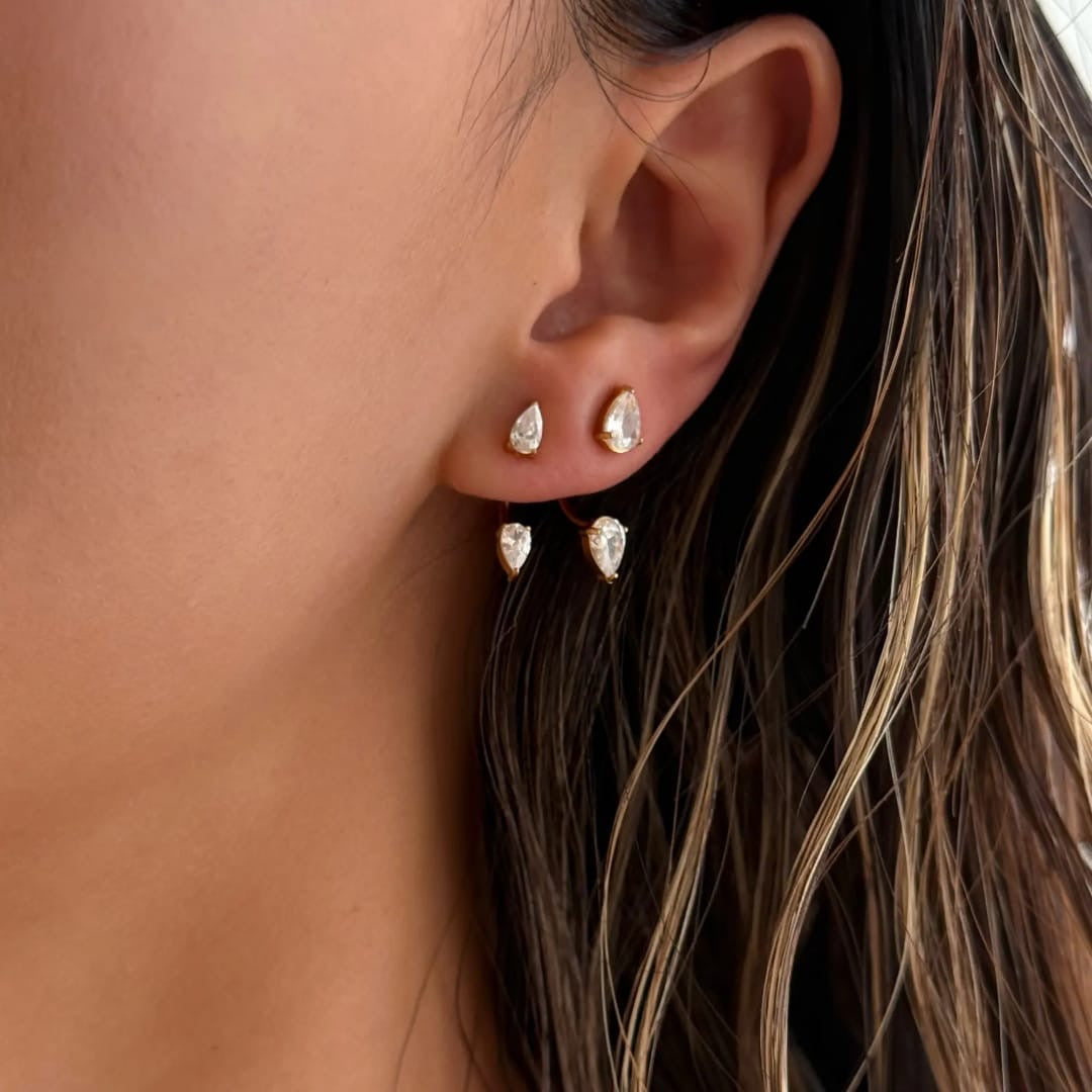 Pear drop earrings