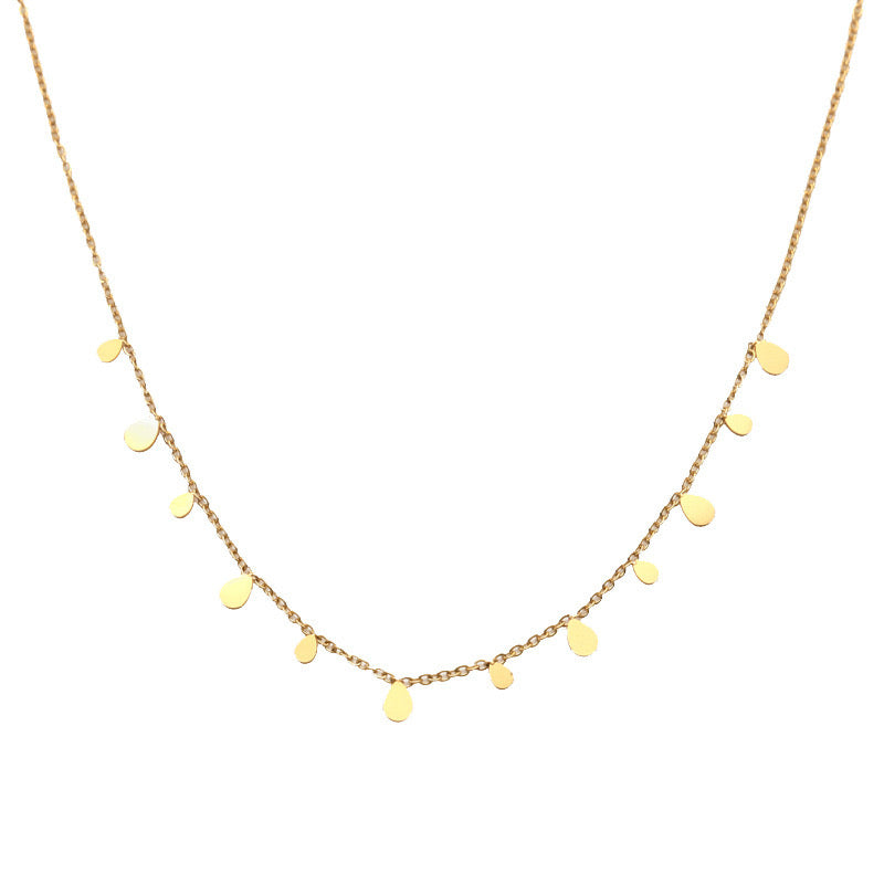 Mini leaf dainty necklace