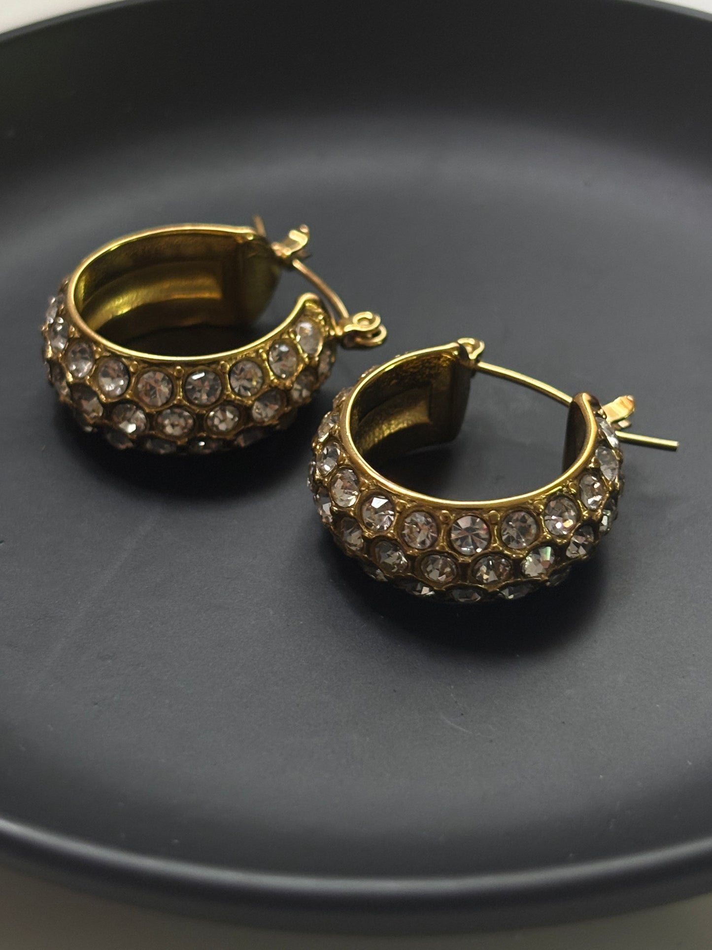 Amira Luxe Studded Hoops