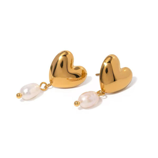 Autumn Pearl Drop Earrings