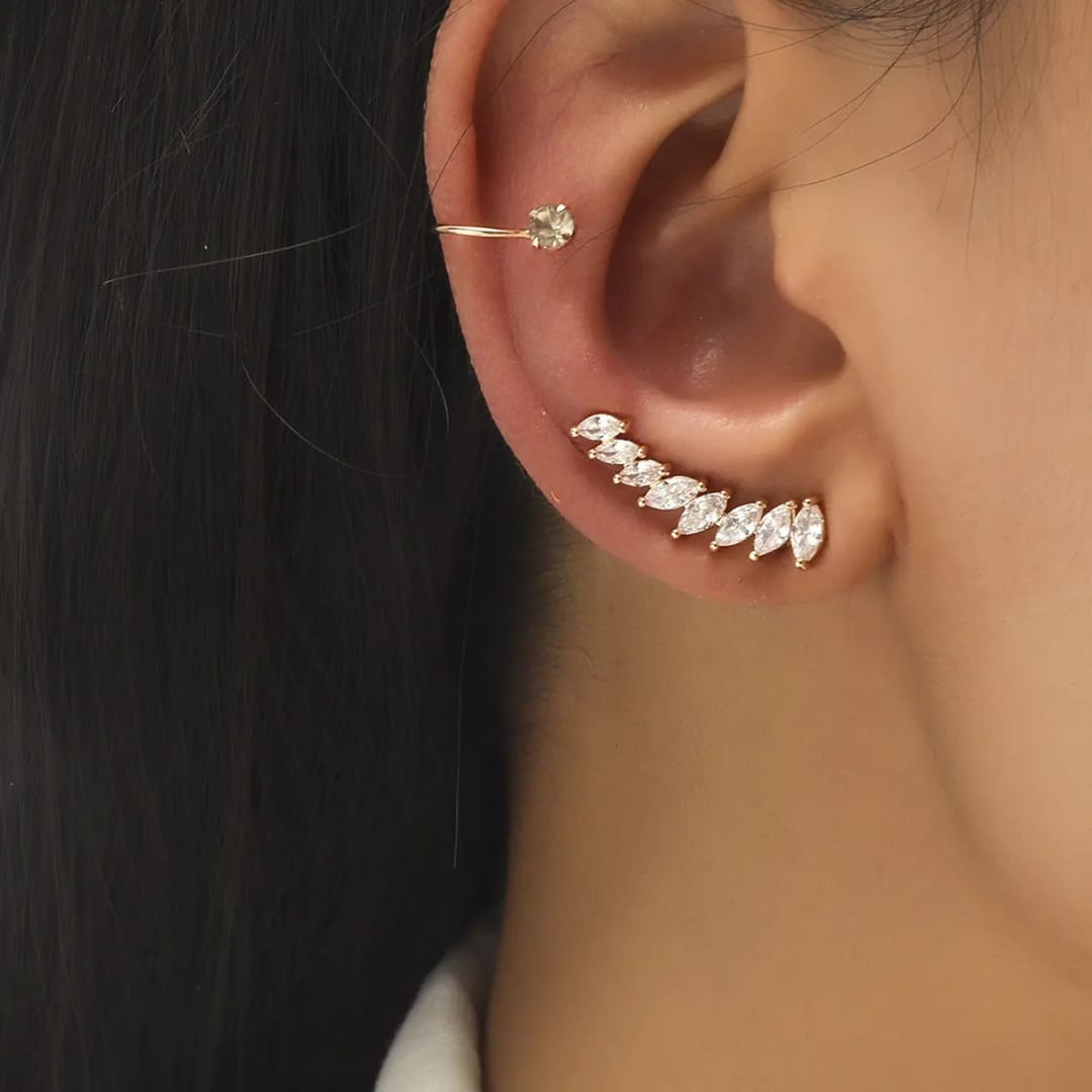 Phoenix Crystal Climber Earrings