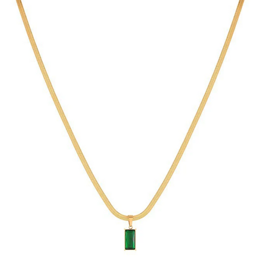 Giselle Green Pendant Necklace