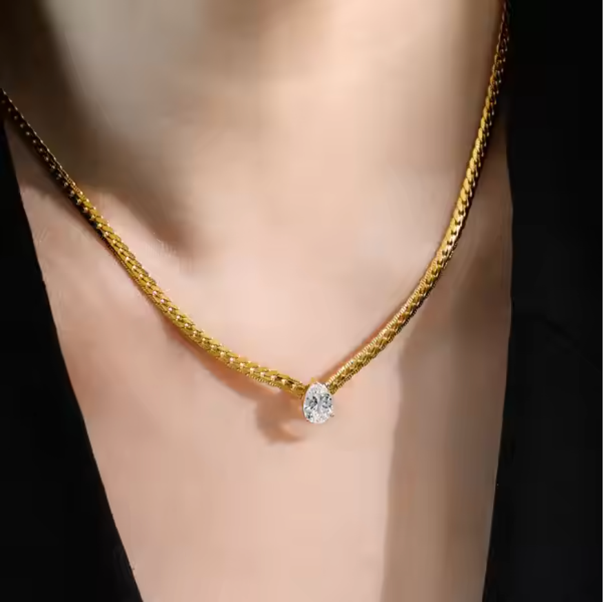 Bethanie Solitaire Statement Neckpiece
