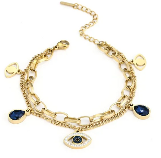Evil Eye layered Bracelet