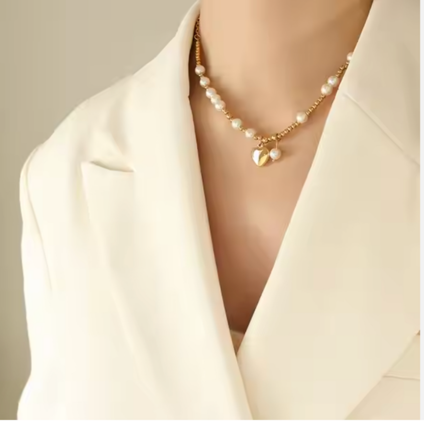 Rose Statement Beaded Necklace