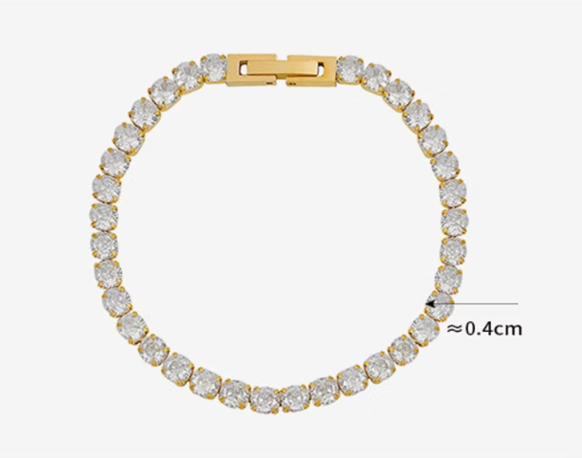 Icy Luxe Tennis Bracelet (Non-extendable)