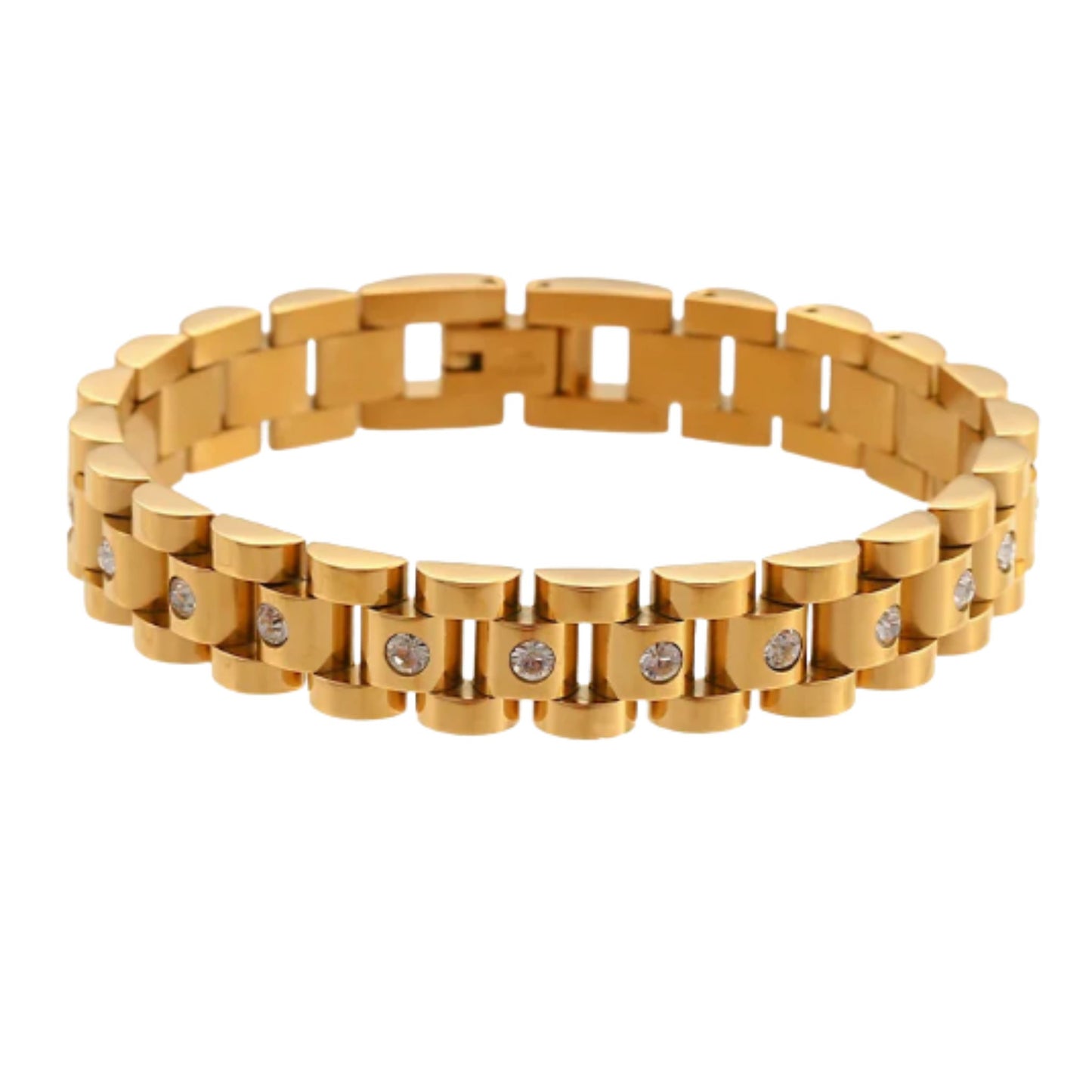 Jade Chunky Watch Band Bracelet