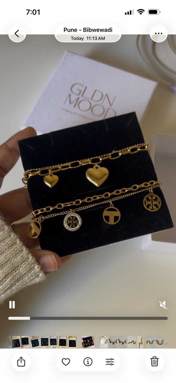 Layered Bracelets Combo set