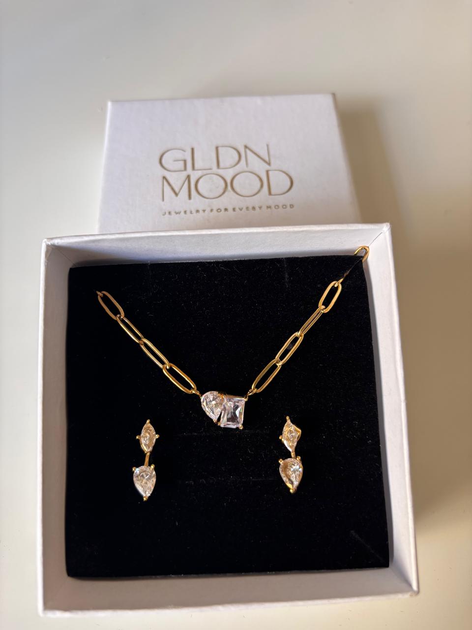 Camila Zircon Earrings & Necklace Set