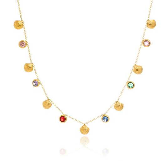 Darla Sea Shells Multicolor Necklace