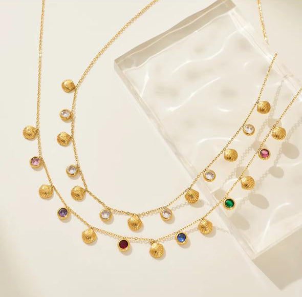 Darla Sea Shells Multicolor Necklace