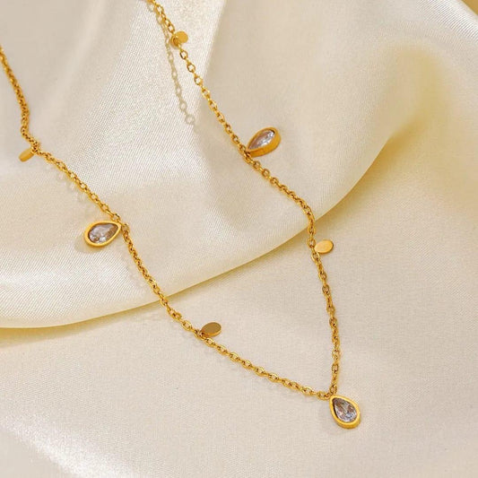 Antonella Droplet Charms Necklace