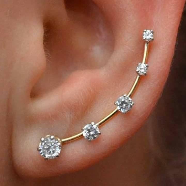 Cosmic Crystal Climber Earrings