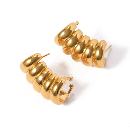 Cuban Bold Cuff-style Earrings