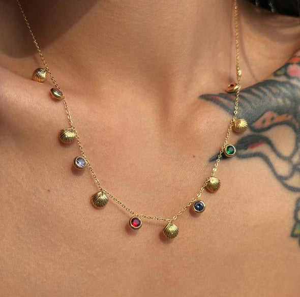 Darla Sea Shells Multicolor Necklace
